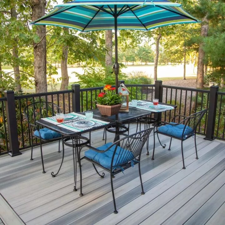 Aluminiums terrasserækværk