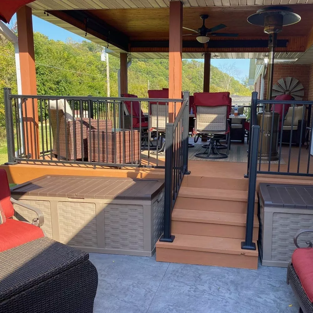 Alu trappegelænder udendørs