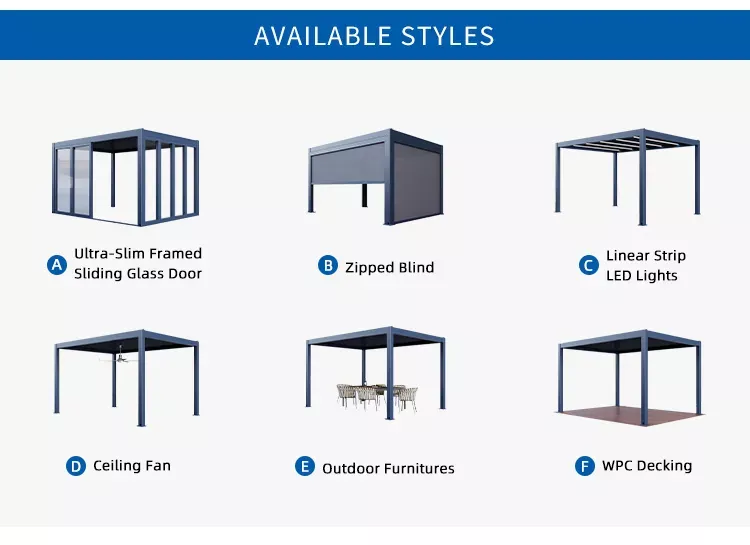 Adjustable Louvered Roof Pergola