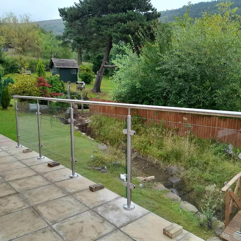 Gelænder i rustfrit stål