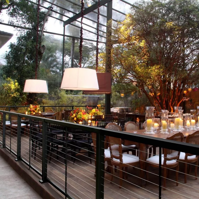 Rustfrit trådgelænder