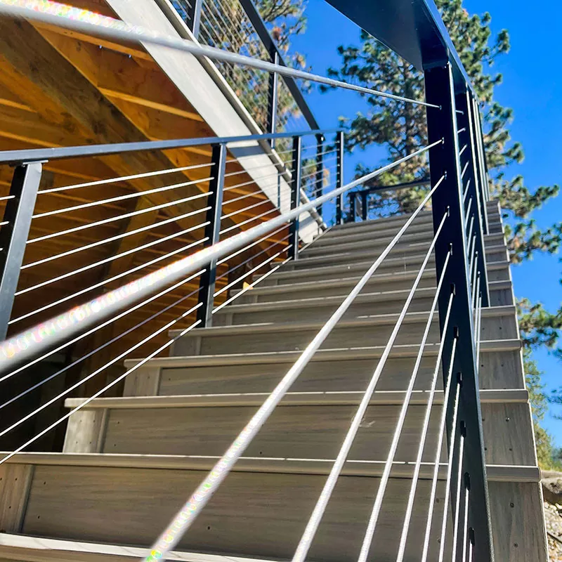 Trådgelændere til trapper